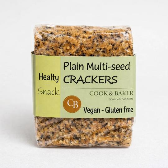 Vegan & Gluten Free Plain Multiseed Crackers (5 Pcs)