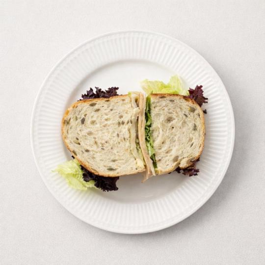 Ham & Cheese on Sourdough Sandwich