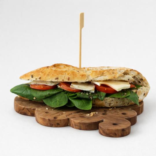 Homemade Baguette Vegan Feta Sandwich