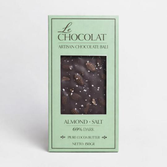 Le Chocolate 69% Almond Salt 150Gr