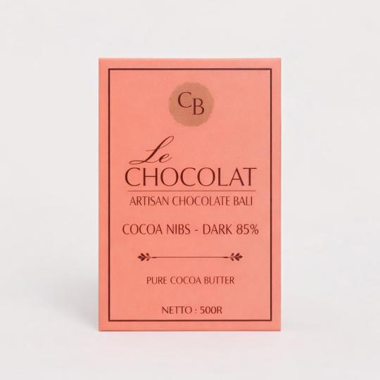 Le Chocolate Cocoa Nibs Dark 85% - 50Gr