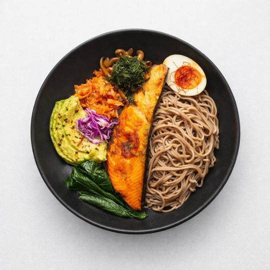 Miso Salmon Soba