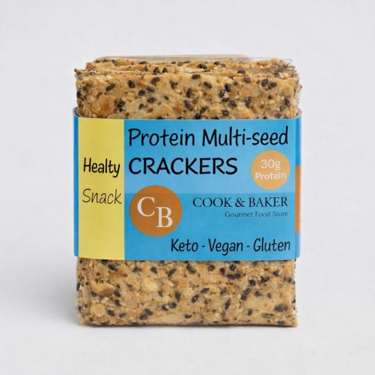 Vegan Gf Protein Multiseed Crackers