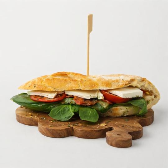Cow Feta Cheese Baguette Sandwich