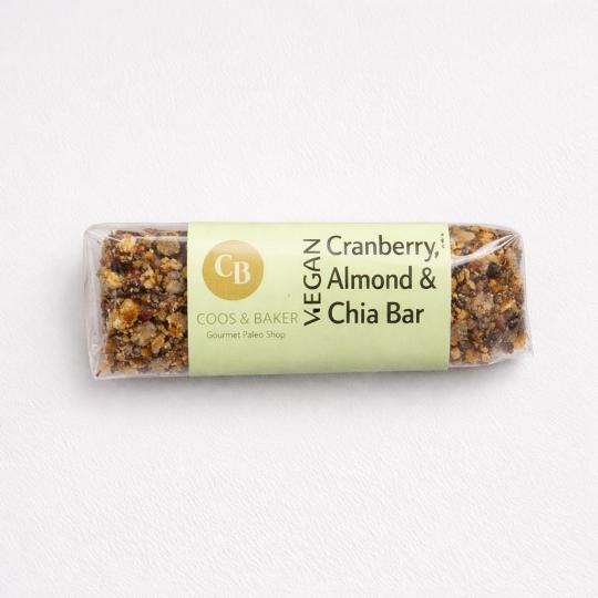 Vegan Cranberry, Almond & Chia Bar 65G
