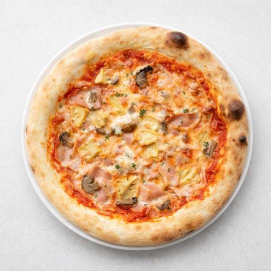 Ham, Artichoke, Mushroom Pizza