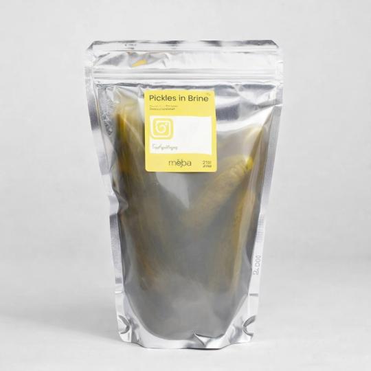 Homemade Cucumber Pickles In Brine 500G