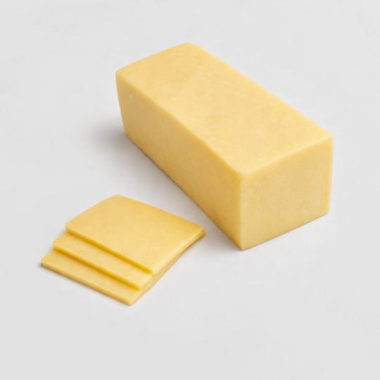 SLICED WHITE CHEDDAR CHEESE - 100G