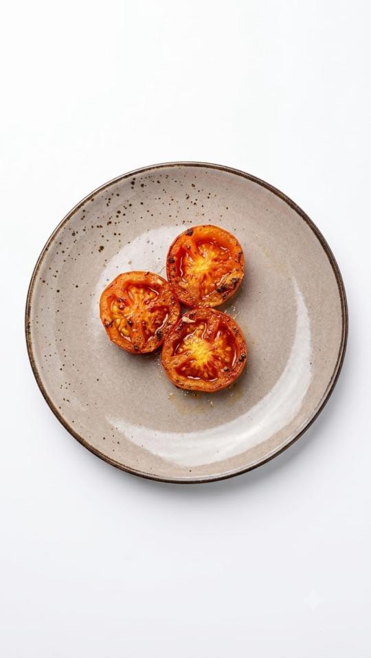 Tomato sauted with garlic